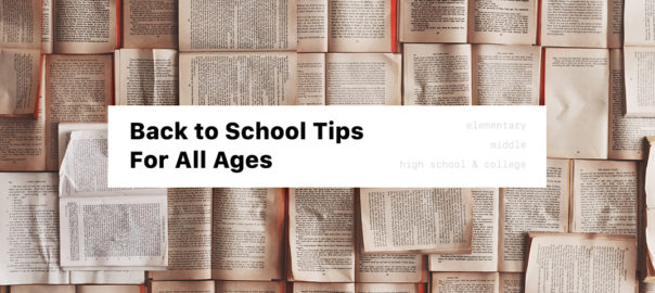 Back to School Tips